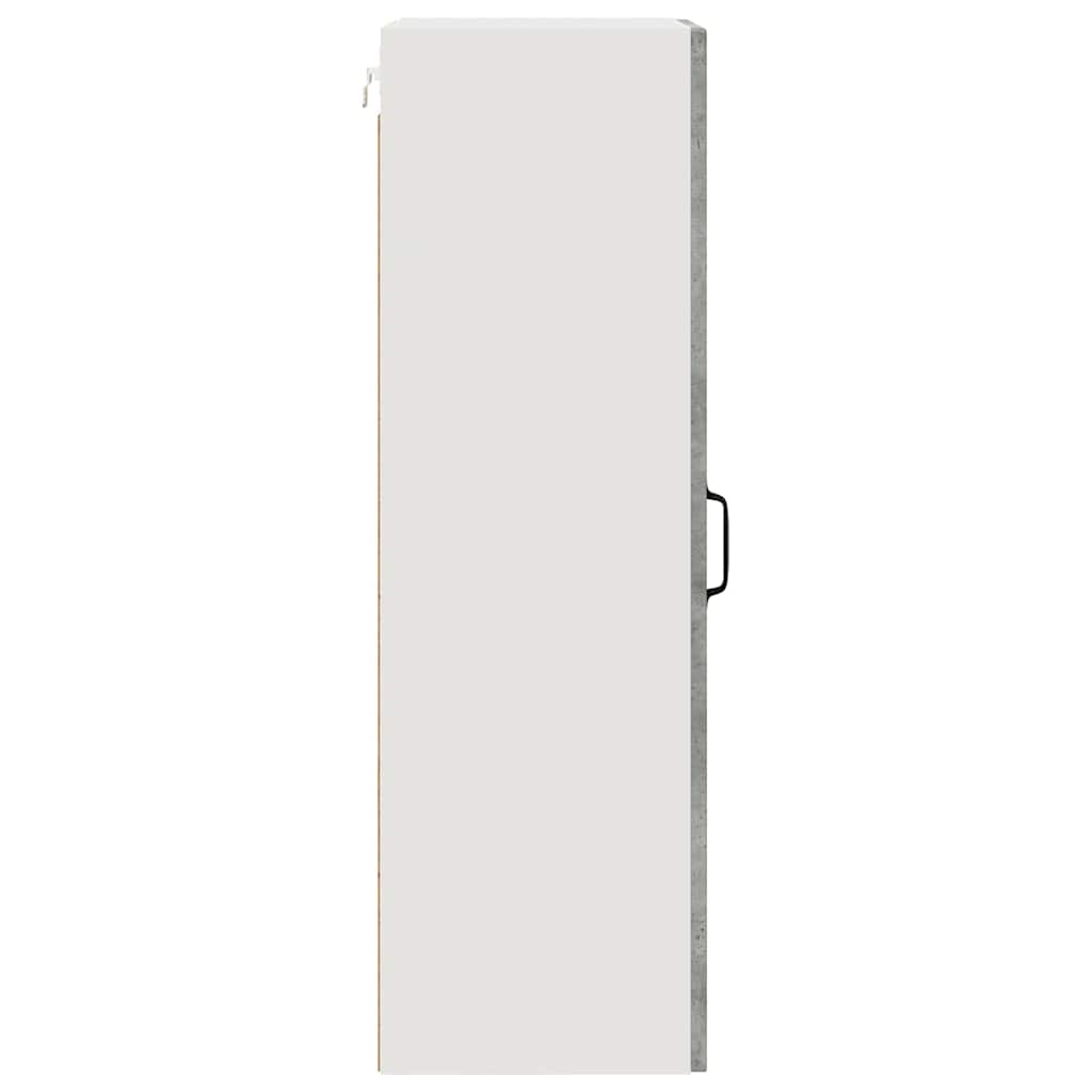 Kitchen Wall Cabinet with Shelf Concrete Grey 40 x 31 x 100 cm