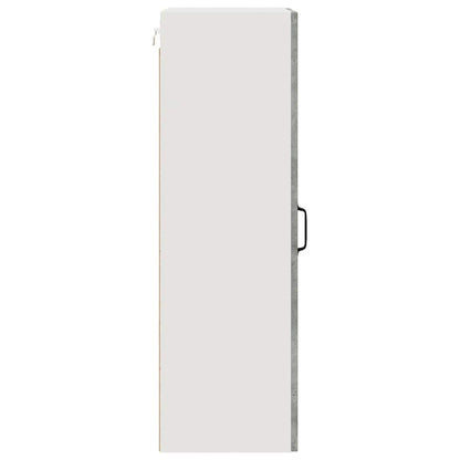 Kitchen Wall Cabinet with Shelf Concrete Grey 40 x 31 x 100 cm