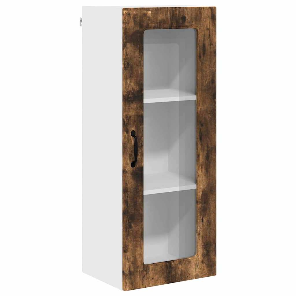 Kitchen Wall Cabinet with Shelf Smoked Oak 40 x 31 x 100 cm