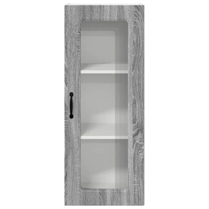 Kitchen Wall Cabinet with Shelf Grey Sonoma 40 x 31 x 100 cm