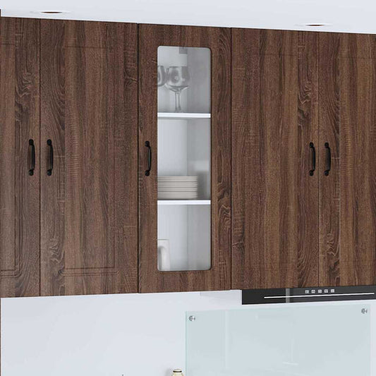 Kitchen Wall Cabinet Brown Oak 40 x 31 x 100 cm Engineered Wood