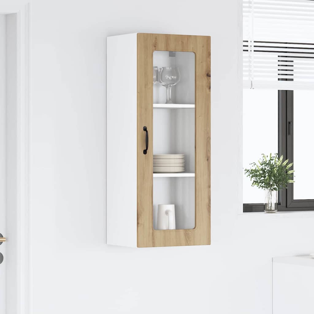 Kitchen Wall Cabinet with Shelf Artisan Oak 40 x 31 x 100 cm