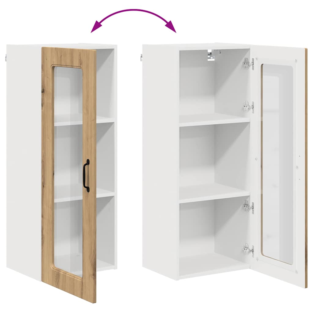 Kitchen Wall Cabinet with Shelf Artisan Oak 40 x 31 x 100 cm