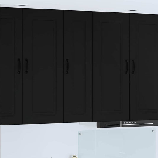 Kitchen Wall Cabinet Black 30 x 31 x 100 cm Engineered Wood