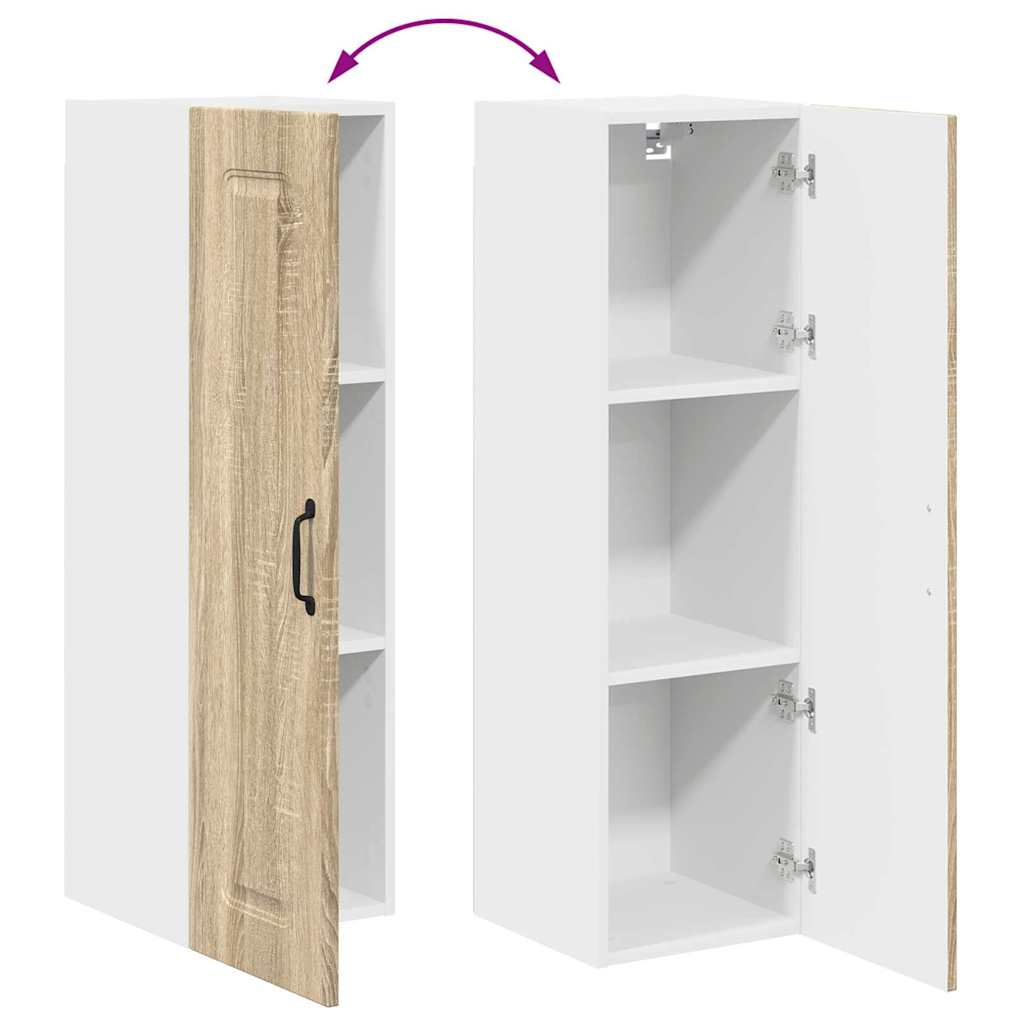 Kitchen Wall Cabinet with Shelf Sonoma Oak 30 x 31 x 100 cm