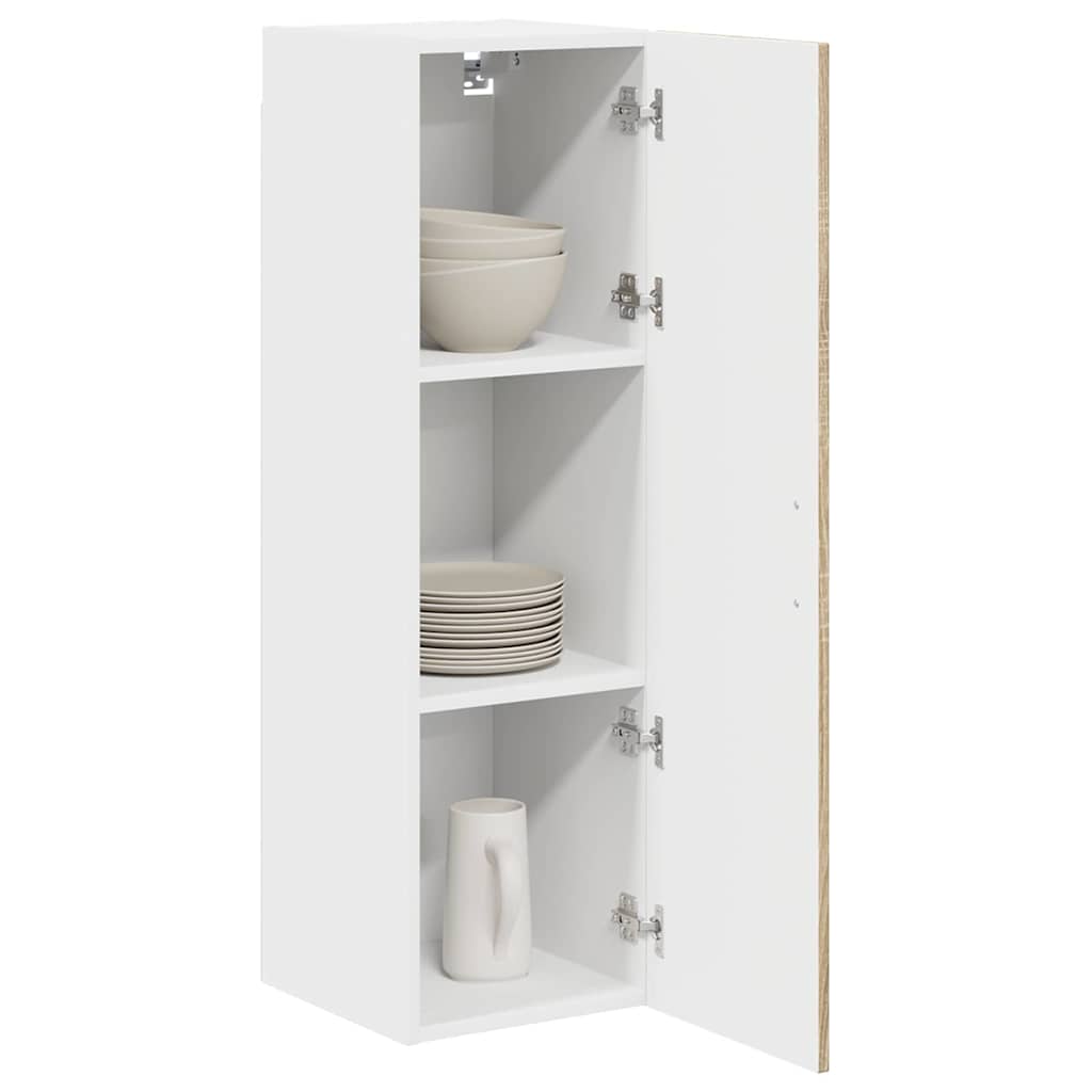 Kitchen Wall Cabinet with Shelf Sonoma Oak 30 x 31 x 100 cm