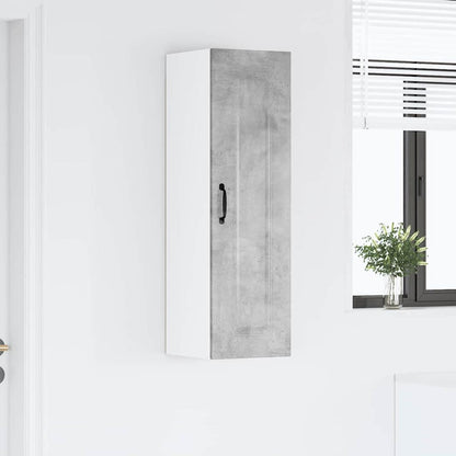 Kitchen Wall Cabinet with Shelf Concrete Grey 30 x 31 x 100 cm