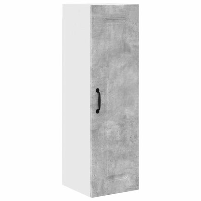 Kitchen Wall Cabinet with Shelf Concrete Grey 30 x 31 x 100 cm