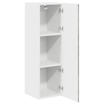 Kitchen Wall Cabinet with Shelf Concrete Grey 30 x 31 x 100 cm