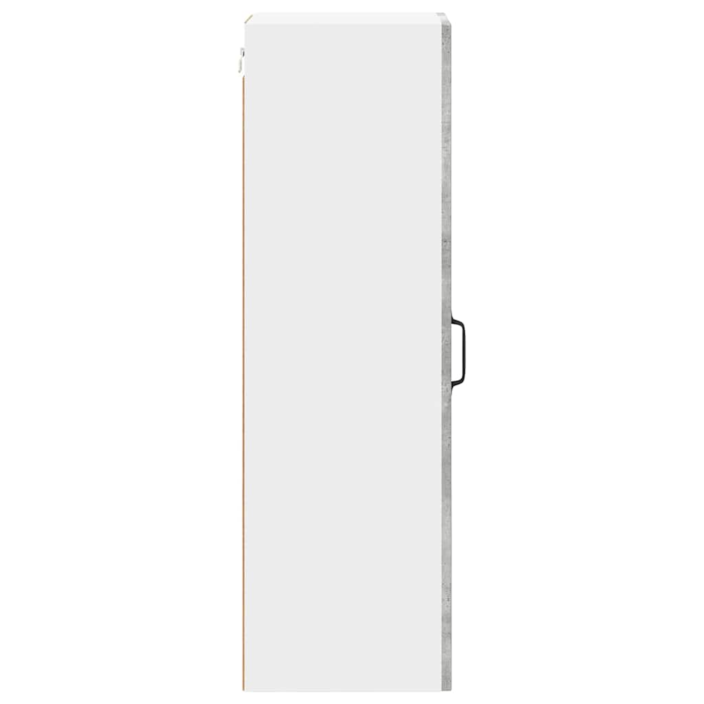 Kitchen Wall Cabinet with Shelf Concrete Grey 30 x 31 x 100 cm