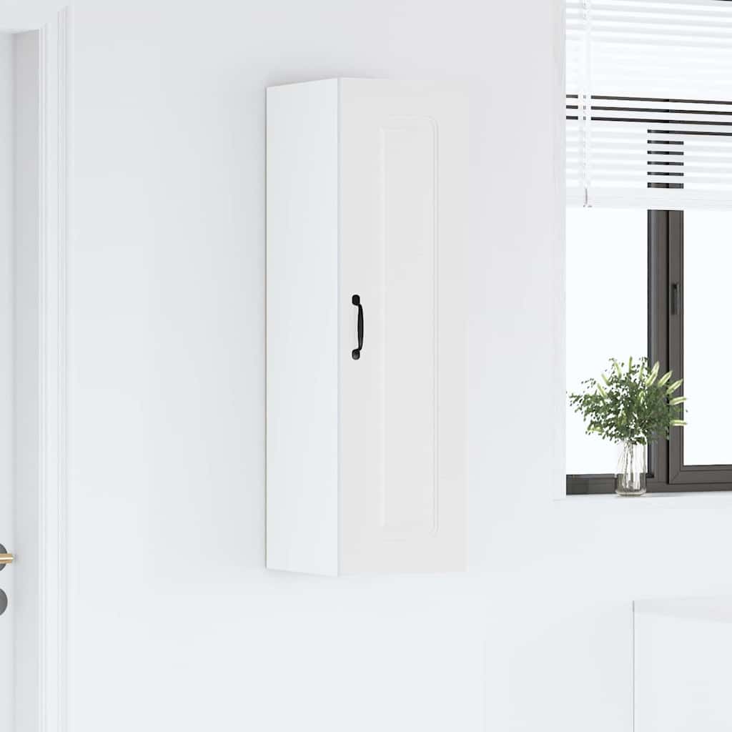Kitchen Wall Cabinet High Gloss White 30 x 31 x 100 cm