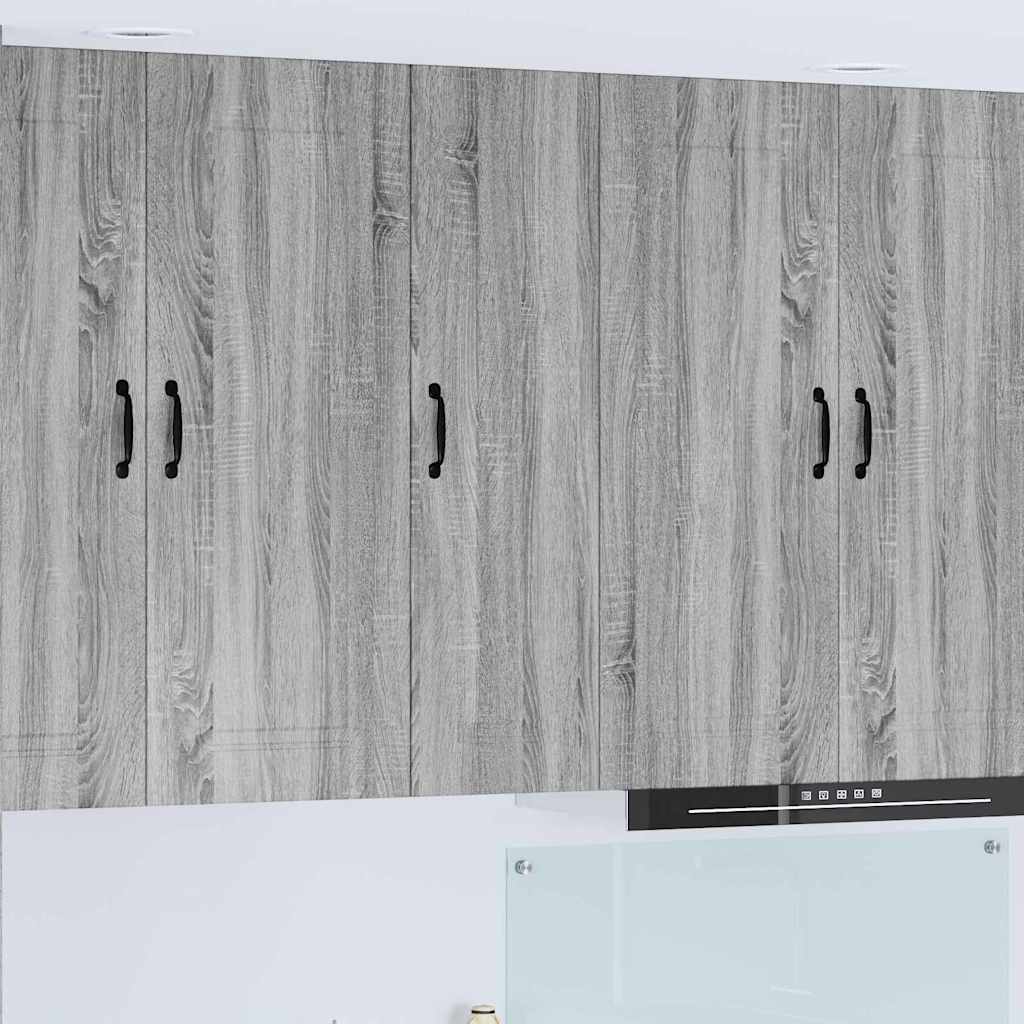 Kitchen Wall Cabinet with Shelf Grey Sonoma 30 x 31 x 100 cm