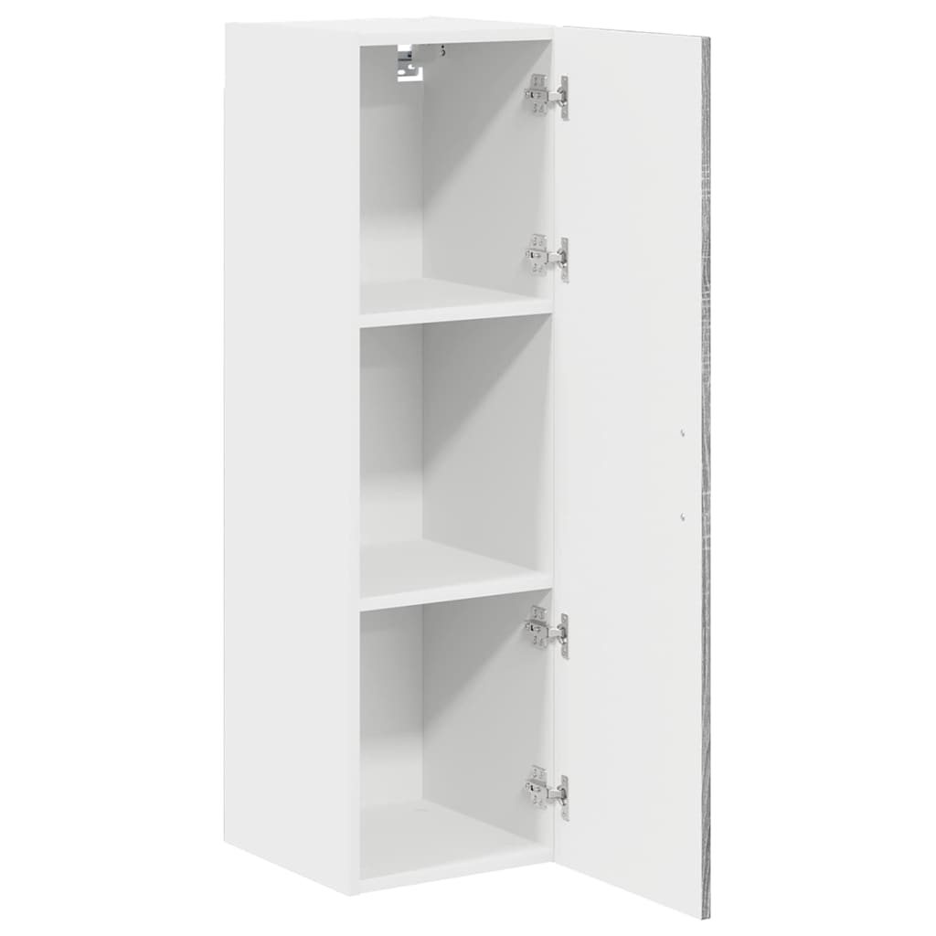 Kitchen Wall Cabinet with Shelf Grey Sonoma 30 x 31 x 100 cm
