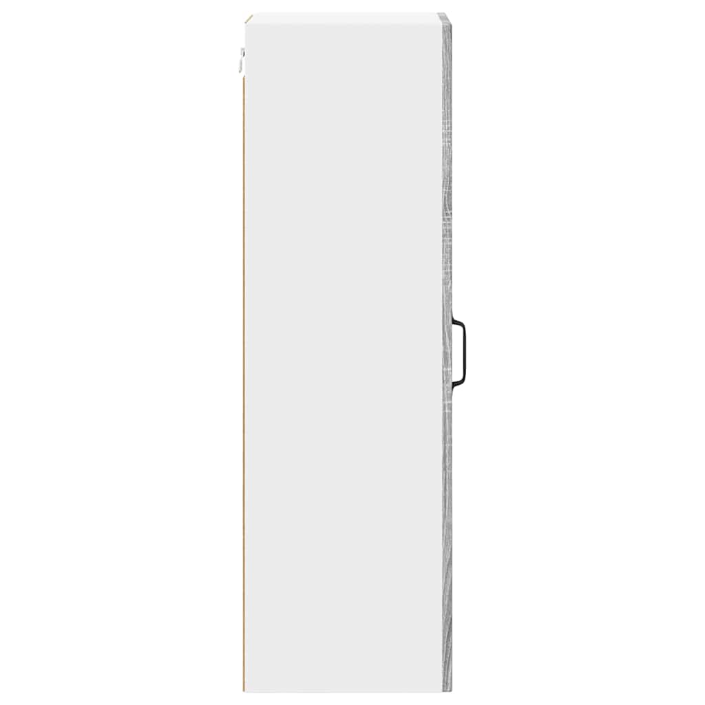 Kitchen Wall Cabinet with Shelf Grey Sonoma 30 x 31 x 100 cm