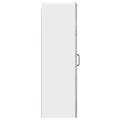 Kitchen Wall Cabinet with Shelf Grey Sonoma 30 x 31 x 100 cm