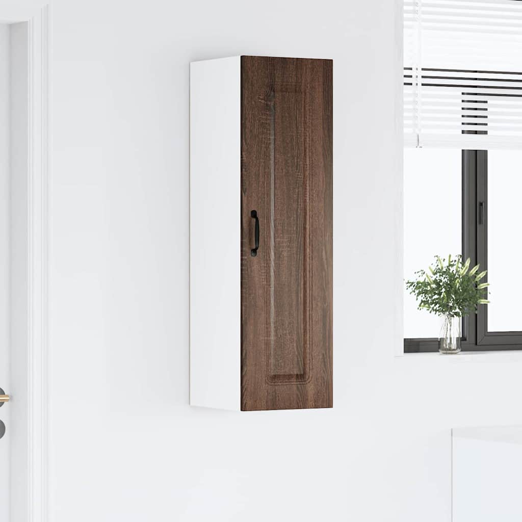 Kitchen Wall Cabinet Brown Oak 30 x 31 x 100 cm Engineered Wood