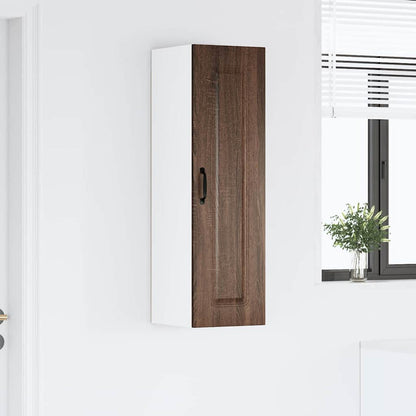 Kitchen Wall Cabinet Brown Oak 30 x 31 x 100 cm Engineered Wood