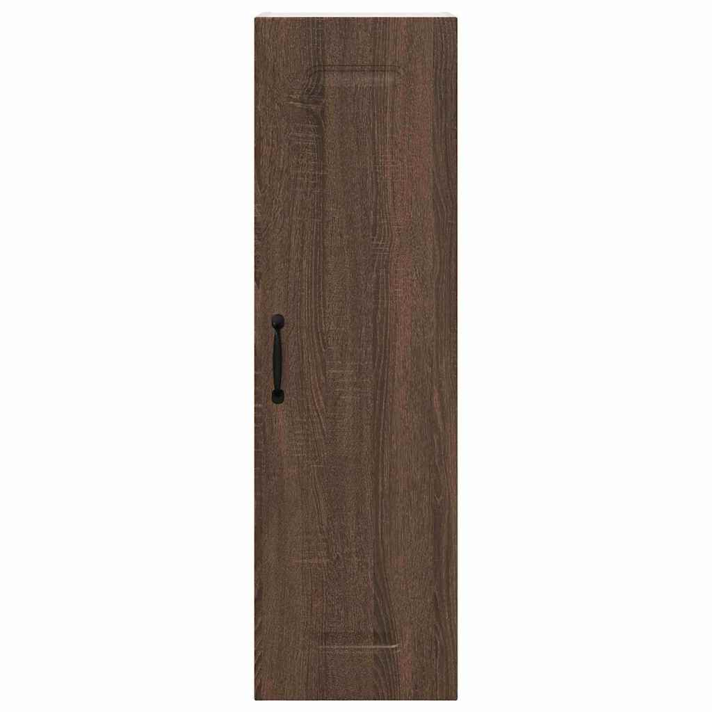 Kitchen Wall Cabinet Brown Oak 30 x 31 x 100 cm Engineered Wood