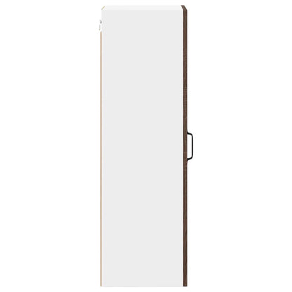Kitchen Wall Cabinet Brown Oak 30 x 31 x 100 cm Engineered Wood