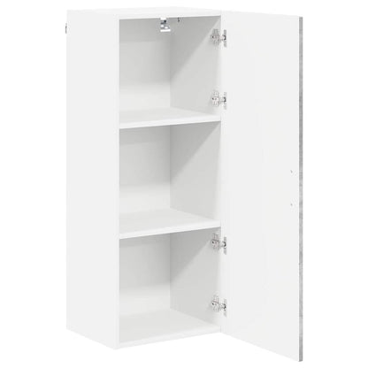 Kitchen Wall Cabinet with Shelf Concrete Grey 40 x 31 x 100 cm