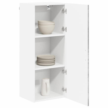 Kitchen Wall Cabinet with Shelf Concrete Grey 40 x 31 x 100 cm