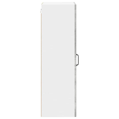 Kitchen Wall Cabinet with Shelf Concrete Grey 40 x 31 x 100 cm