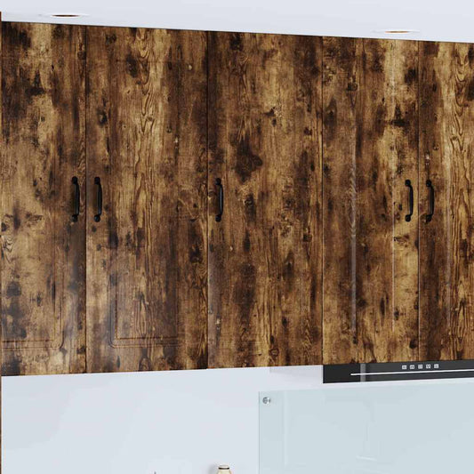 Kitchen Wall Cabinet with Shelf Smoked Oak 40 x 31 x 100 cm