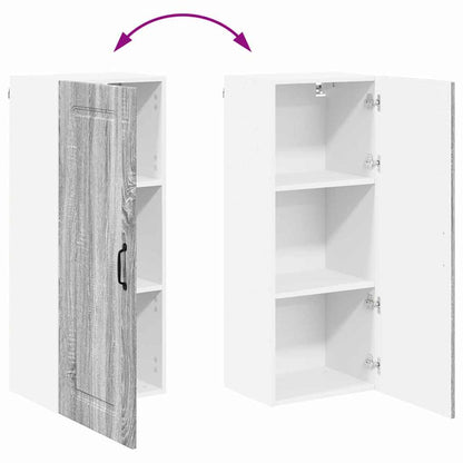 Kitchen Wall Cabinet with Shelf Grey Sonoma 40 x 31 x 100 cm