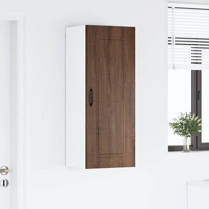 Kitchen Wall Cabinet Brown Oak 40 x 31 x 100 cm Engineered Wood