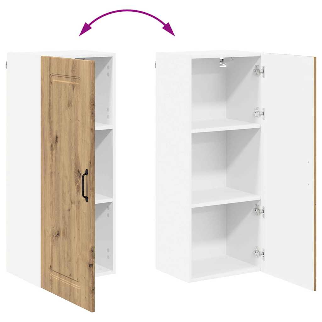 Kitchen Wall Cabinet with Shelf Artisan Oak 40 x 31 x 100 cm