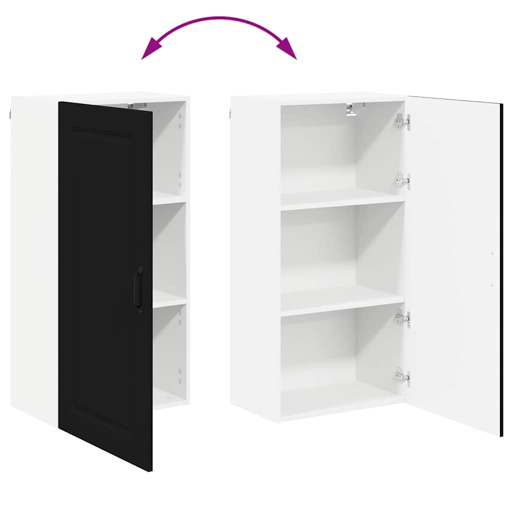Kitchen Wall Cabinet Black 50 x 31 x 100 cm Engineered Wood
