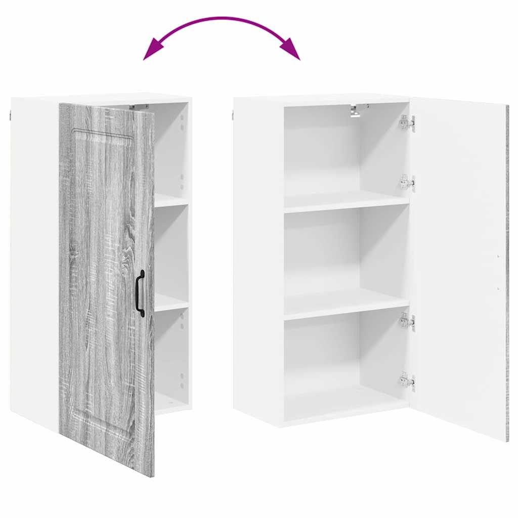 Kitchen Wall Cabinet with Shelf Grey Sonoma 50 x 31 x 100 cm