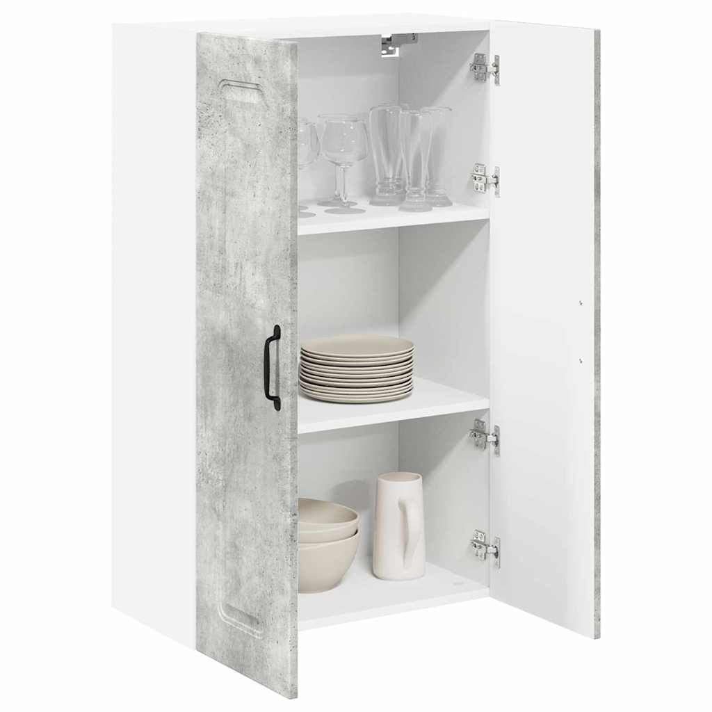 Kitchen Wall Cabinet with Shelf Concrete Grey 60 x 31 x 100 cm