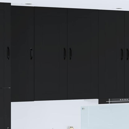 Kitchen Wall Cabinet Black 80 x 31 x 100 cm Engineered Wood
