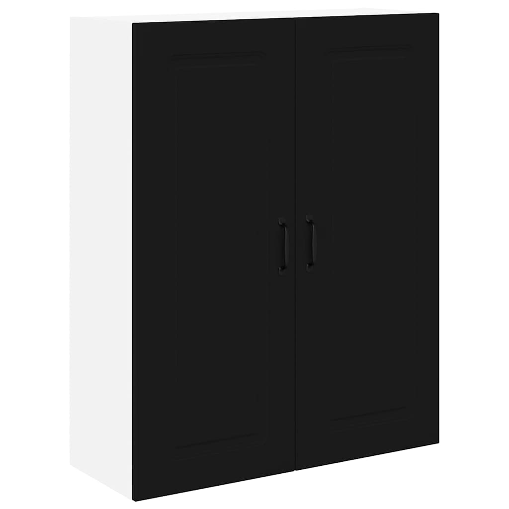 Kitchen Wall Cabinet Black 80 x 31 x 100 cm Engineered Wood