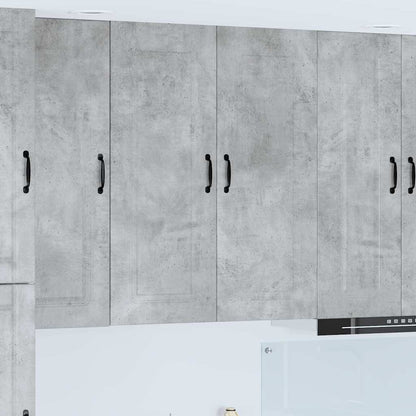 Kitchen Wall Cabinet with Shelf Concrete Grey 80 x 31 x 100 cm