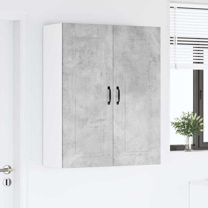 Kitchen Wall Cabinet with Shelf Concrete Grey 80 x 31 x 100 cm