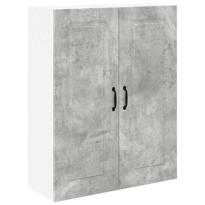 Kitchen Wall Cabinet with Shelf Concrete Grey 80 x 31 x 100 cm