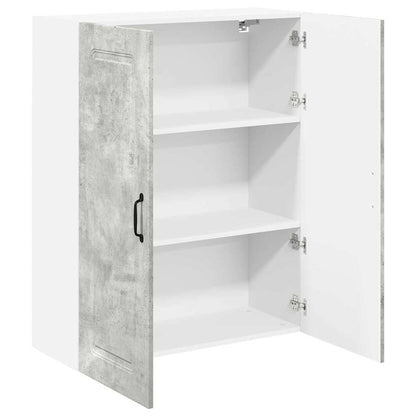 Kitchen Wall Cabinet with Shelf Concrete Grey 80 x 31 x 100 cm