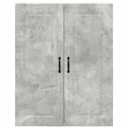 Kitchen Wall Cabinet with Shelf Concrete Grey 80 x 31 x 100 cm