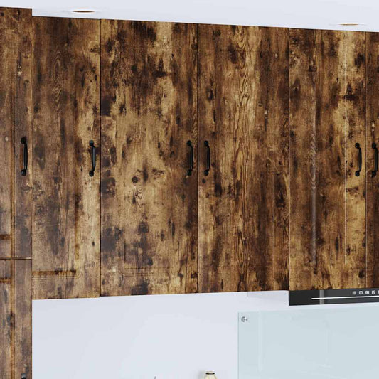 Kitchen Wall Cabinet with Shelf Smoked Oak 80 x 31 x 100 cm