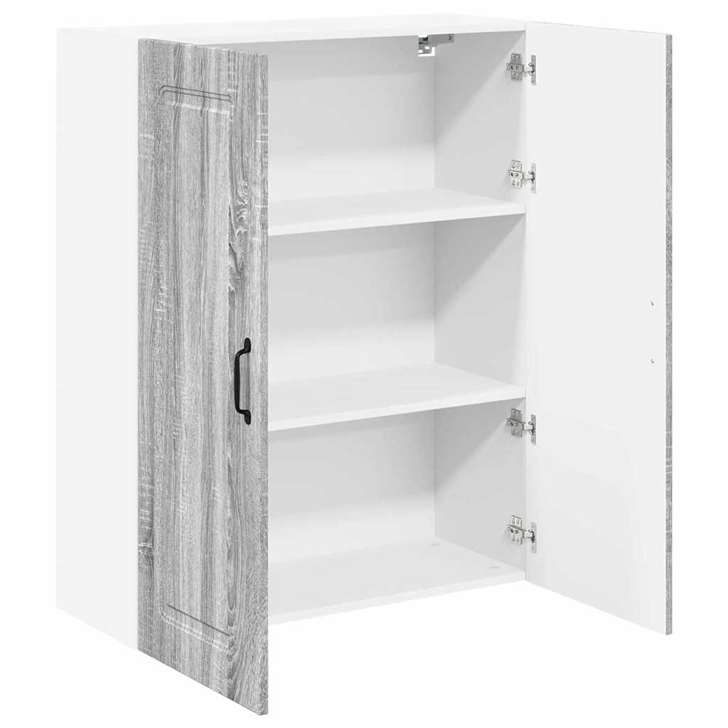 Kitchen Wall Cabinet with Shelf Grey Sonoma 80 x 31 x 100 cm