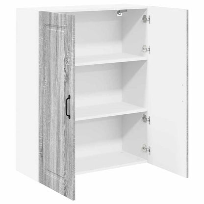 Kitchen Wall Cabinet with Shelf Grey Sonoma 80 x 31 x 100 cm