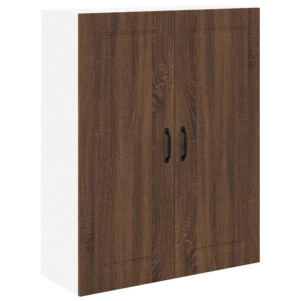 Kitchen Wall Cabinet Brown Oak 80 x 31 x 100 cm Engineered Wood