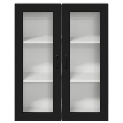 Kitchen Wall Cabinet Black 80 x 31 x 100 cm Engineered Wood