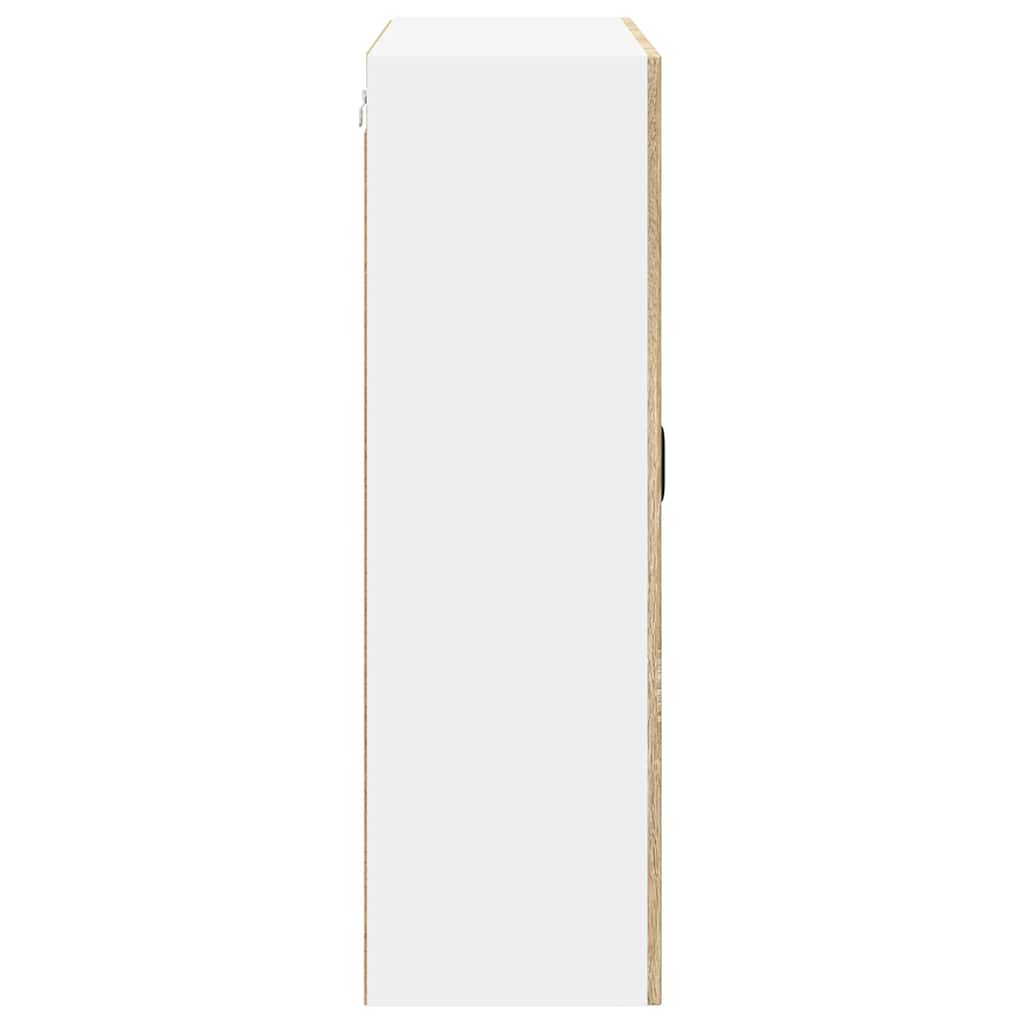 Kitchen Wall Cabinet with Shelf Sonoma Oak 80 x 31 x 100 cm