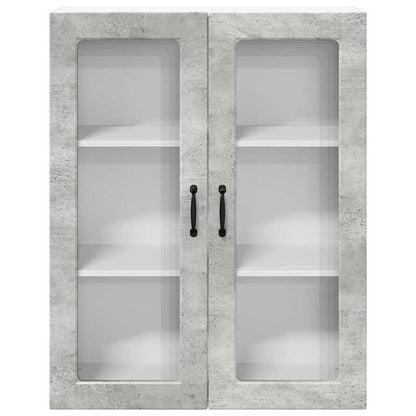 Kitchen Wall Cabinet with Shelf Concrete Grey 80 x 31 x 100 cm