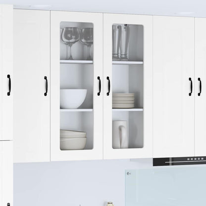 Kitchen Wall Cabinet High Gloss White 80 x 31 x 100 cm