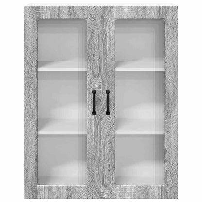 Kitchen Wall Cabinet with Shelf Grey Sonoma 80 x 31 x 100 cm