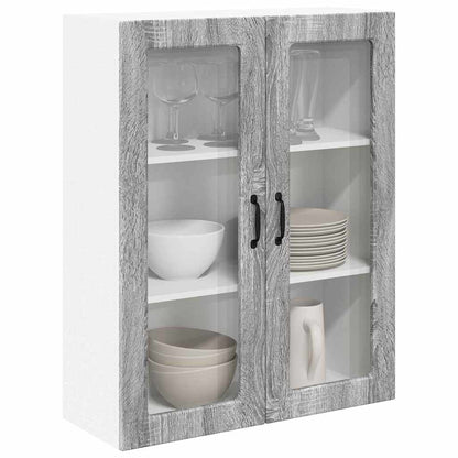 Kitchen Wall Cabinet with Shelf Grey Sonoma 80 x 31 x 100 cm